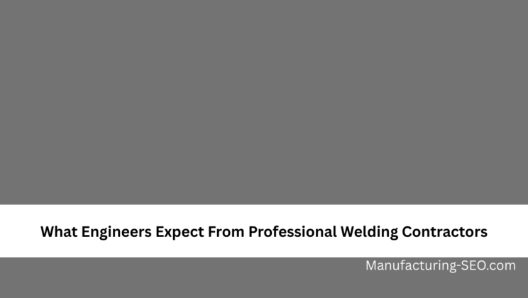 What Engineers Expect From Professional Welding Contractors