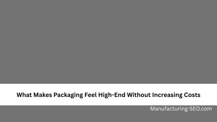 What Makes Packaging Feel High-End Without Increasing Costs